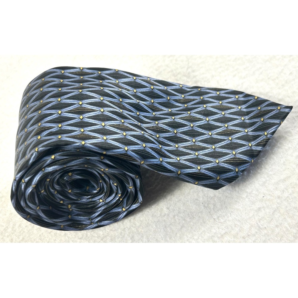 Mark Jason Necktie Mens OS Blue Geometric Professional